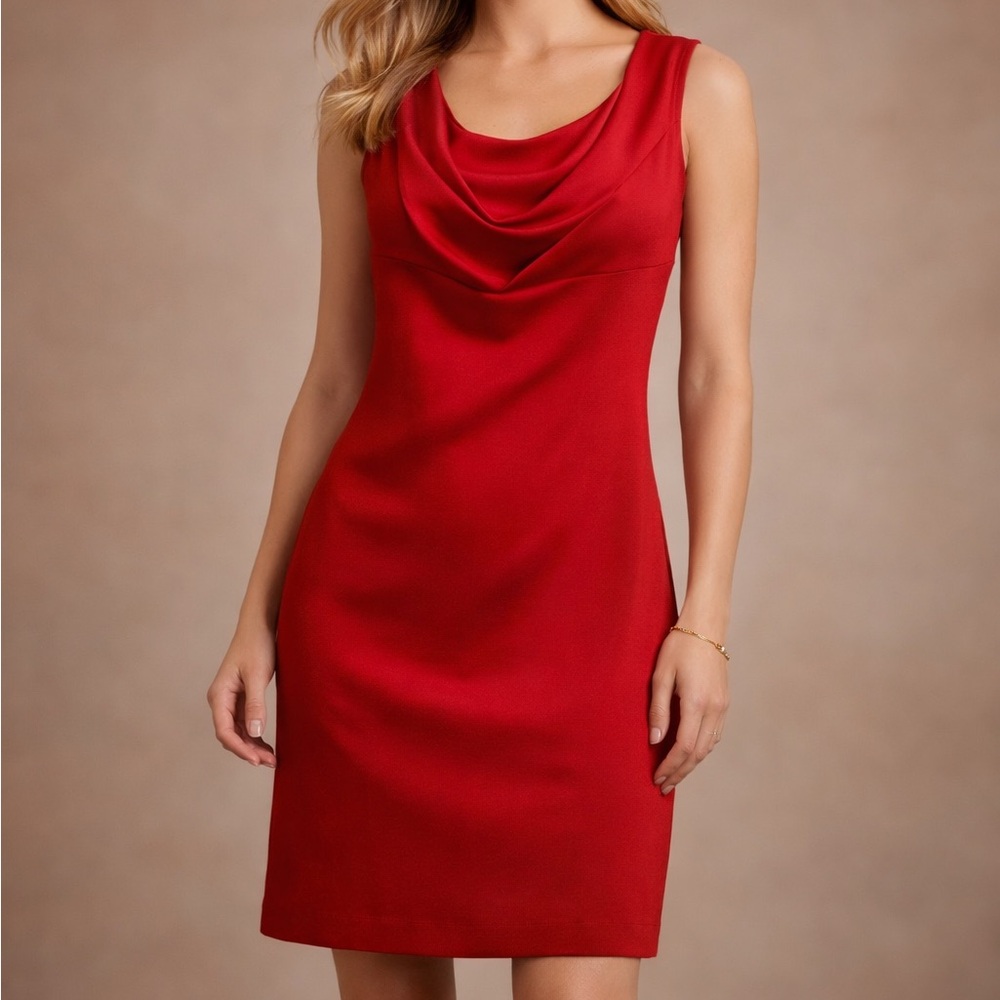 Tahari Stunning  Red Dress new condition